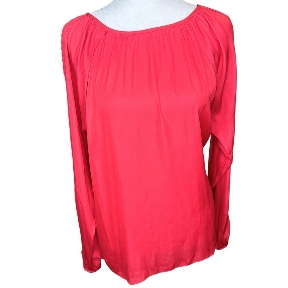 NWT Ann Taylor Boatneck Long Sleeve Blouse Size S